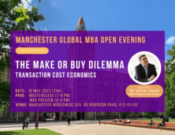 Manchester Global MBA Open Evening - 18 May 2023